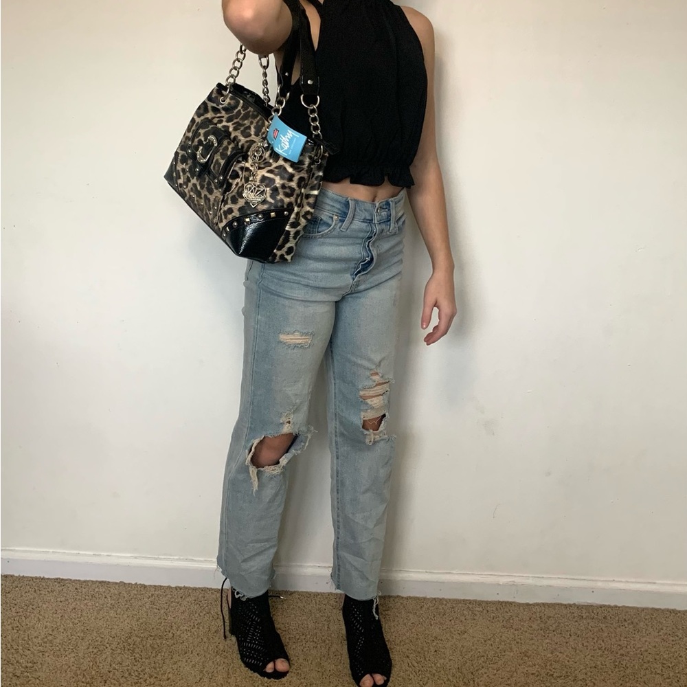 Kathy Van Zeeland leopard bag